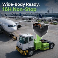 Tracteur de manutention aéroportuaire robuste à batterie lithium 80V 700Ah LiFePO4 pour avions à fuselage large