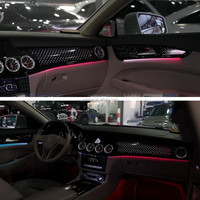 Lumière ambiante de voiture à 64 couleurs pour Mercedes Benz CLSW218 2012-2017, lampe d'ambiance intérieure, bande LED, tableau de bord, porte, panneau étoilé