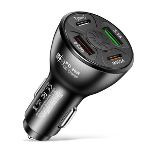 <span class=keywords><strong>Cargador</strong></span> <span class=keywords><strong>USB</strong></span> para coche, 4 puertos de carga rápida PD20W QC3.0 para <span class=keywords><strong>iPhone</strong></span> 14 <span class=keywords><strong>13</strong></span> Pro Max Huawei Samsung Phone, cargadores <span class=keywords><strong>USB</strong></span> <span class=keywords><strong>C</strong></span> - Product Image 1