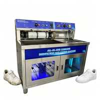 Machine combinée de lavage et de séchage de chaussures, machine automatique de nettoyage de chaussures en acier inoxydable avec fonction de séchage pour les entreprises