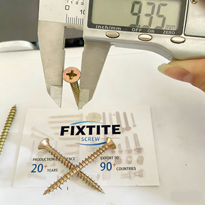 Vis autotaraudeuses Phillips <span class=keywords><strong>Poz</strong></span> à tête plate en acier au carbone galvanisé jaune, filetage grossier M5 8G 9G DIN7505 pour meubles - Product Image 6