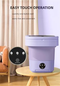 Travel Portable Mini Folding Automatic Plastic USB <b>Car</b> Compatible Household Underwear <b>Washer</b> - Product Image 5
