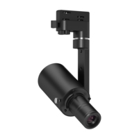 Luz de Riel Profesional de 10W con Zoom Ajustable de 15-36° °   Proyector de Iluminación para Museos, Galerías, Hoteles y Comercios