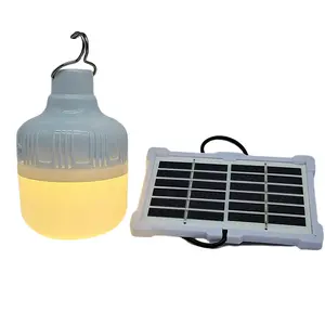 Usb Solar Portable Lamp Outdoor Solar Lantern Light 5 Modes Night Led Bulb Lamps Market Emergency Camping Light