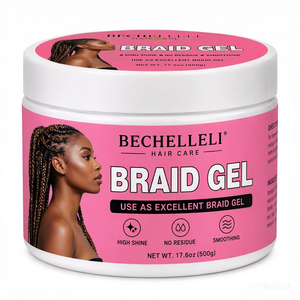 Gel tressage professionnel à séchage rapide, non collant, tenue forte, sans rinçage, haute capacité, avec logo personnalisé OEM, à base de plantes - Product Image 1