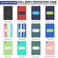 Funda de silicona a prueba de niños para Samsung Galaxy Tab A7 Lite, funda de 8,7 pulgadas, 2021