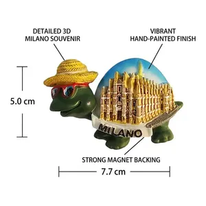Imán de Resina 3D de Italia para Refrigerador, Torre de Pisa, <span class=keywords><strong>Roma</strong></span>, Fuente de Trevi, Recuerdo Turístico, Imán para Refrigerador, Decoración de Viaje por Europa, Regalo - Product Image 3