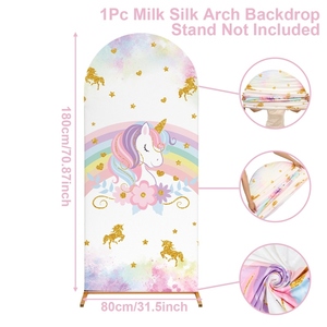 93 pièces de décorations d'anniversaire sur le thème de la <span class=keywords><strong>licorne</strong></span>, ballons arc-en-ciel, vaisselle, toile de fond, cadeaux de fête pour la fête de bébé ou les fêtes de filles - Product Image 5