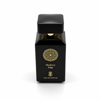 Eau de Parfum Luxe Shadowy Edge pour Homme 80ml, Parfum Boisé Longue Durée avec Flacon Carré Noir et Coffret Cadeau Médaillon Doré