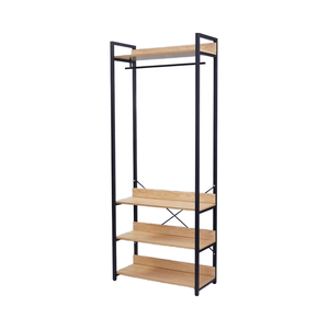 <span class=keywords><strong>Porte</strong></span>-<span class=keywords><strong>manteau</strong></span> industriel moderne et minimaliste à 4 niveaux <span class=keywords><strong>avec</strong></span> 5 <span class=keywords><strong>étagère</strong></span>s murales pour <span class=keywords><strong>rangement</strong></span> domestique, utilisation en salle <span class=keywords><strong>de</strong></span> sport, chambre et bureau - Product Image 5