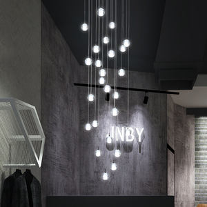 Lustre moderne de luxe en cristal, design à bulles, <span class=keywords><strong>lampe</strong></span> suspendue pour hall d'hôtel, villa, suite exécutive, éclairage de lustre - Product Image 3