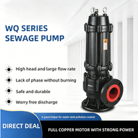 Pompe submersible à eaux usées en fonte à bride haute pression 380V pour l'industrie automobile WQ