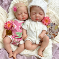 Poupées Reborn en Silicone Souple de 18 Pouces, Corps Articulé, Bébé Fille Endormie, Jouets Éducatifs Anatomiquement Corrects