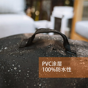 Housse de protection imperméable pour poêle à bois de camping, sur mesure, en polyester noir, pour extérieur - Product Image 2