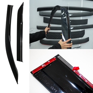 Pare-soleil de porte de luxe pour Fortuner – Protection et décorations – Noir foncé/noir transparent - Product Image 3