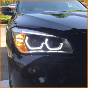 BMW X1 E84 2011-2015 업그레이드 <span class=keywords><strong>LED</strong></span> DRL 프로젝터 렌즈 헤드라이트 (엔젤 아이 헤일로 링 헤드램프 포함) 공장도 가격 플러그 앤 플레이 - Product Image 4