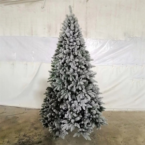 Albero di Natale artificiale Pre-illuminato da 8 piedi con luci bianche verde per interni/esterni IP65 per decorazioni natalizie - Product Image 6