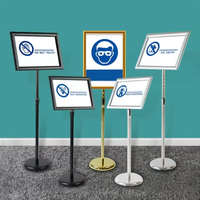 Support de signalisation réglable A2 A3 A4, support de menu pliable moderne, panneau publicitaire, support d'affichage pour hôtel, restaurant