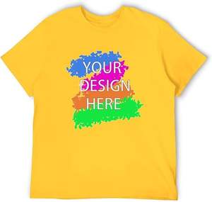 T-Shirt personalizzata con <span class=keywords><strong>testo</strong></span> e LOGO in bianco con stampa pesante da uomo - Product Image 2