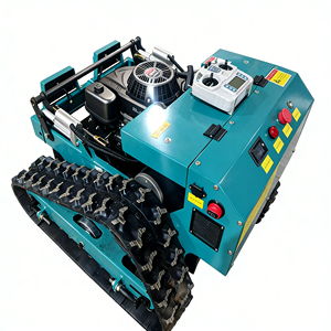 Robot tondeuse industriel sur chenilles autopropulsé télécommandé à rotation 360° et rayon de braquage 180° pour l'entretien des arbustes de jardin - Product Image 3