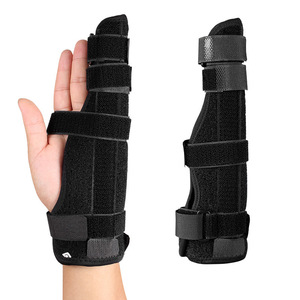 Grensoverschrijdende Dubbele Vingersteun Spalk Ademende Beschermer Anti-Fixing Beugel Staartvinger Ring Met Spot Voor Handig Gebruik - Product Image 1