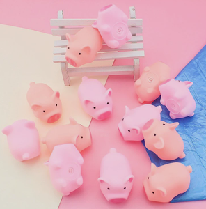 ของเล่นหมูบีบสุดน่ารัก ของเล่นบีบสัตว์เลี้ยงนุ่มนิ่มสำหรับเด็ก ของเล่นบีบแก้เครียด มีเสียง ยางนิ่ม ของเล่นบีบหมูขนาดเล็ก บรรเทาความเครียด - Product Image 2