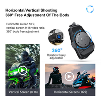 Système d'intercom pour casque de moto Q28-2X, marque personnalisée, en plastique ABS, portée de 500 m, caméra grand angle 120°, enregistrement 1080P, étanche à la pluie