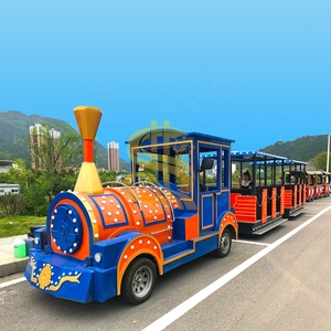 Treno Turistico Senza Binari a Diesel/Elettrico per Parchi Divertimento e Città, Certificato CE, Capacità 24 Posti, Velocità Regolabile, per Intrattenimento - Product Image 5