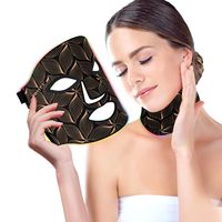 Masque facial portable MZ01 avec écran LED 7 couleurs + NIR, alimenté par USB, en silicone, pour les soins de la peau à domicile