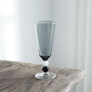 M Vintage rayé gobelet tasses en verre verre de Bourgogne verres à jus de Champagne décoration de la maison tasse à café verres tasse à Cocktail - Product Image 2