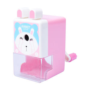 Sacapuntas manual Rosa personalizado para niños, escuela, aula, hogar, con hoja helicoidal más fuerte para afilar rápidamente - Product Image 1