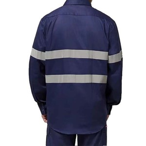 Hi VIS an toàn phản chiếu chống thấm nước chống cháy bông làm việc Coverall đồng phục với logo - Product Image 6