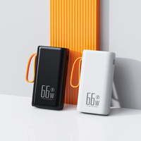 Nouvelle mise à niveau du produit, batterie externe portable durable PD 66W à charge rapide avec affichage numérique LED pour smartphone intelligent