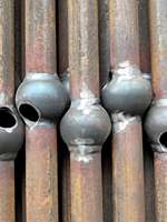 Balustre en acier galvanisé avec joint à rotule pour main courante / Conception de main courante d'escalier