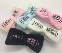 Bandeau élastique surdimensionné avec nœud et lettres pour le maquillage, idéal comme cadeau