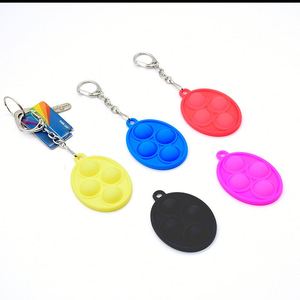 <b>Cute</b> Silicone Keychain Toy Decompression Squeeze Pendant Key Pendant Creative <b>Keyring</b> for Slowing Down Stress - Product Image 3