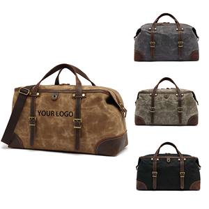 Toptan büyük 20 inç tuval seyahat diğer sırt çantası erkekler için su geçirmez spor bagaj çantası Vintage Retro haftasonu seyahat çantası - Product Image 1