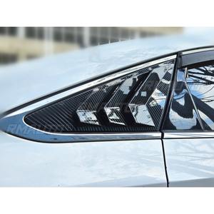 Para Hyundai Sonata 9.ª Generación 2015-2019, embellecedor de ventana trasera triangular tipo aleta de tiburón, cubierta embellecedora de ventana de ventilación lateral trasera - Product Image 4