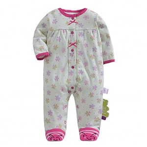 Tutina per Neonati 100% Cotone con Stampa Integrale a Prezzo di Fabbrica, <span class=keywords><strong>Pigiama</strong></span> per Bambine - Product Image 2