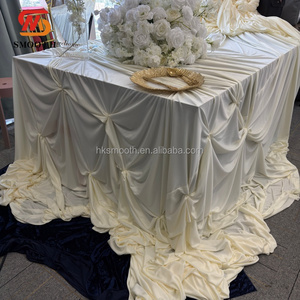 Nappe Ronde Blanche Personnalisée en Polyester de Haute Qualité pour Mariages, Banquets, Hôtels et Événements – Vente en Gros - Product Image 1
