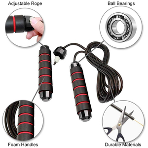 <span class=keywords><strong>Corde</strong></span> à Sauter Intelligent Contrôle <span class=keywords><strong>de</strong></span> Vitesse Roulement PVC Nylon pour Enfants et Femmes, Entraînement Fitness <span class=keywords><strong>Exercice</strong></span> en Extérieur - Product Image 4