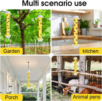 Piège à insectes écologique, non toxique et efficace, facile à suspendre, design anti-insectes, tige collante pour mouches, pour usage intérieur