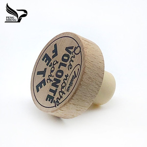 Biểu Tượng Tùy Chỉnh In Ấn Bán Buôn Gỗ Tự Nhiên Tổng Hợp Rượu Vang Nút Chai Chai Cho Chai Rượu Vang Sản Phẩm Trung Quốc - Product Image 3