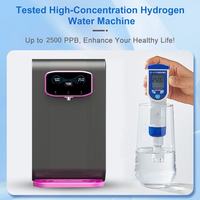 Générateur d'eau hydrogénée commercial, distributeur d'eau froide et chaude, ioniseur électrique pour usage extérieur et domestique, sur table, en plastique, haute performance