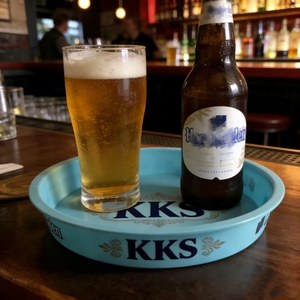 Bandeja de Bar de Plástico Resistente con Logotipo Personalizado, Antideslizante, Apta para Alimentos, con Asas para Cerveza, Vino, Vasos, Botellas, <span class=keywords><strong>Pub</strong></span> - Product Image 5