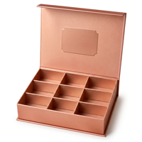 Papierbox für Gebäck und Desserts mit Fächereinsatz für Bäckerei-Geschenke, Einzelhandels-Präsentation, Display-Tablett mit Trennwänden, Lebensmittelverpackungsboxen