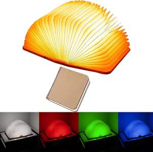 Lampe de table de chevet en bois rechargeable avec couvercle en tissu, personnalisable avec logo, vente en gros, échantillon gratuit, populaire et très vendue - Product Image 1