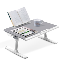 Verstelbare Draagbare Opvouwbare Bed Lederen Laptop Boek Stand Lade Verstelbare Laptop Bureau Studie Tafel Bed