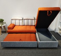 Canapé-lit convertible en tissu, avec rangement, pour salon, Design Simple, vente en gros