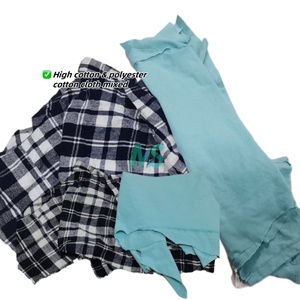 ผ้าถักอุตสาหกรรมผ้าฝ้าย100% เป็นมิตรต่อสิ่งแวดล้อมผ้าสำหรับทำความสะอาด - Product Image 2